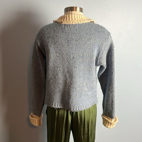 Wool Blend Sweater with Pearl buttons  small - Picture 5 of 7